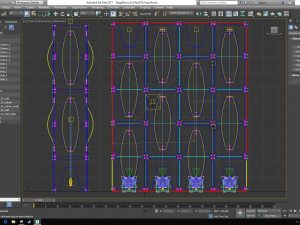 Stage Decor Collection 00 - Modular Wall Column 36 PCS 3D Model
