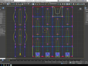 Stage Decor Collection 00 - Modular Wall Column 36 PCS 3D Model