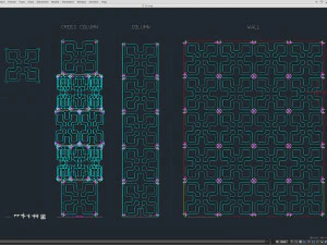 Stage Decor Collection 00 - Modular Wall Column 36 PCS 3D Model