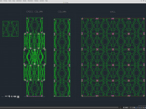 Stage Decor Collection 00 - Modular Wall Column 36 PCS 3D Model