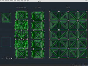 Stage Decor Collection 00 - Modular Wall Column 36 PCS 3D Model