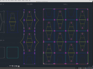 Stage Decor Collection 00 - Modular Wall Column 36 PCS 3D Model