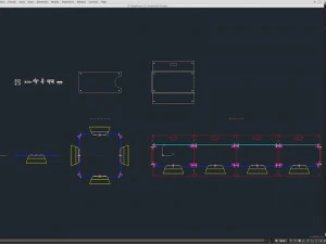 Stage Decor Collection 00 - Modular Wall Column 36 PCS 3D Model