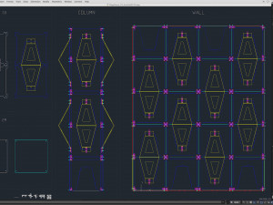 Stage Decor Collection 00 - Modular Wall Column 36 PCS 3D Model