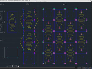Stage Decor Collection 00 - Modular Wall Column 36 PCS 3D Model