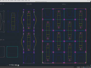 Stage Decor Collection 00 - Modular Wall Column 36 PCS 3D Model