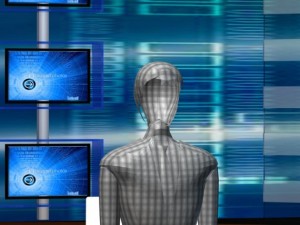 virtual tv studio news set 2 Modello 3D