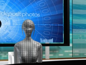 virtual tv studio news set 2 Modello 3D