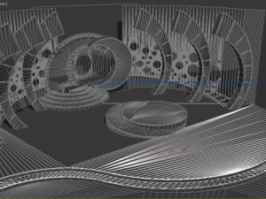 virtual tv entertainment set 8 3D Model