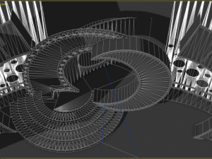 virtual tv entertainment set 8 3D Model