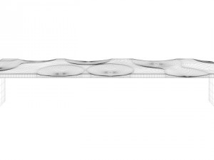ripples bench designed by toyo ito 3D Model