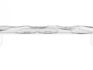ripples bench designed by toyo ito 3D Model