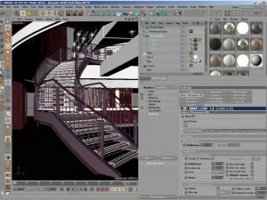 stairs of alexader helth club 3D Model