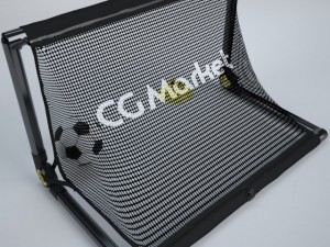 portable soccer goal net and ball with cone 3D 모델