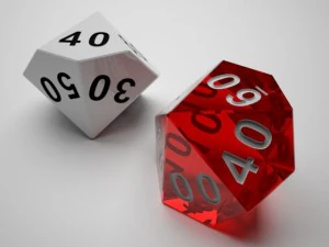 role playing dice  complete set  3d print ready 3D Model