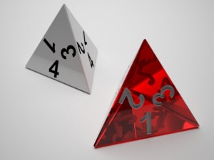 role playing dice  complete set  3d print ready 3D मॉडल
