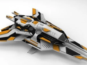 Raumschiff 3D Modell