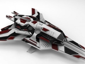 space ship Model 3D