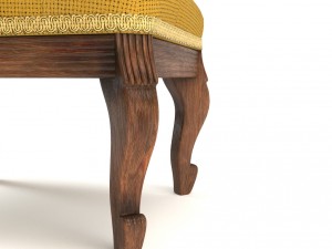 antique vintage franch chair 3D मॉडल