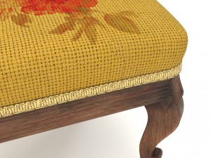antique vintage franch chair 3D मॉडल
