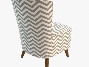 cadeira ziguezague Modelo 3D