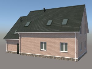 middle-poly cottage 01 3Dモデル