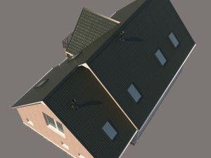 middle-poly cottage 01 3Dモデル