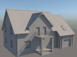 middle-poly cottage 01 3Dモデル