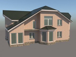 middle-poly cottage 02 3D Модель