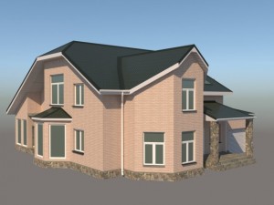 middle-poly cottage 02 3D Модель