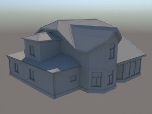 middle-poly cottage 02 3D Модель