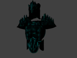 siyah zırh 3D Model