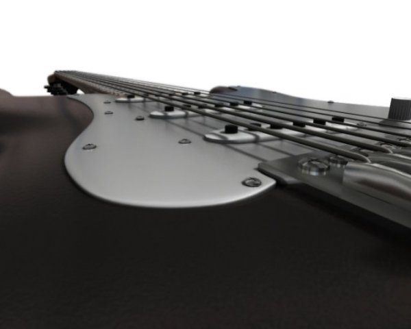 electric guitar 3D 模型 .c4d .max .obj .3ds .fbx .stl .blend 