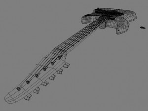 electric guitar 3D 模型