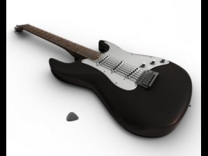 electric guitar 3D 模型