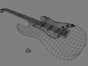 electric guitar 3D Model