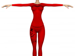 아이린 툰 소녀 3D 모델