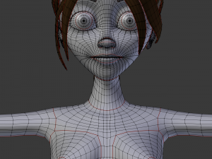 irene toon girl 3D Model