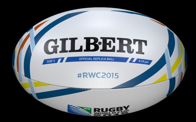 gilbert rwc2015 ver3 Model 3D .c4d .max .obj .3ds .fbx .stl .blend 