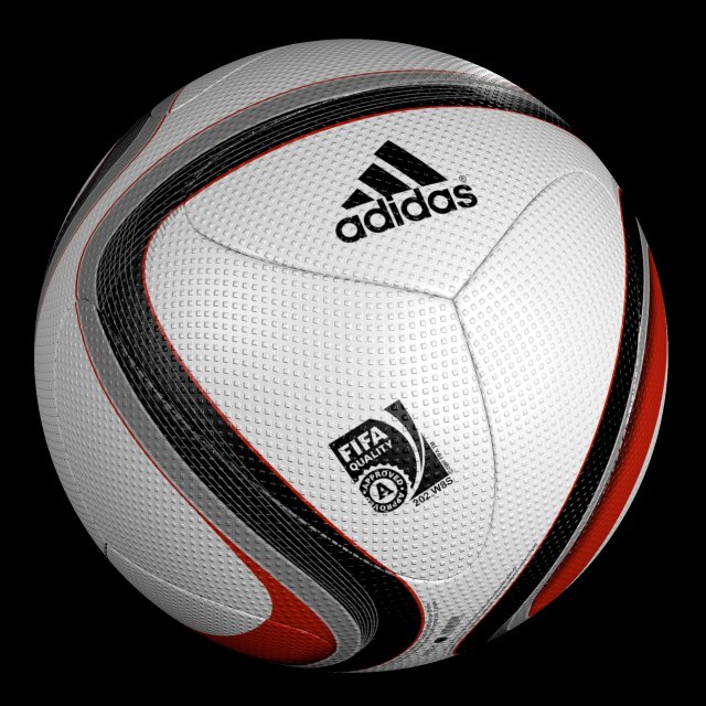 adidas euro 2016 qualifier ball Low poly 3D Model
