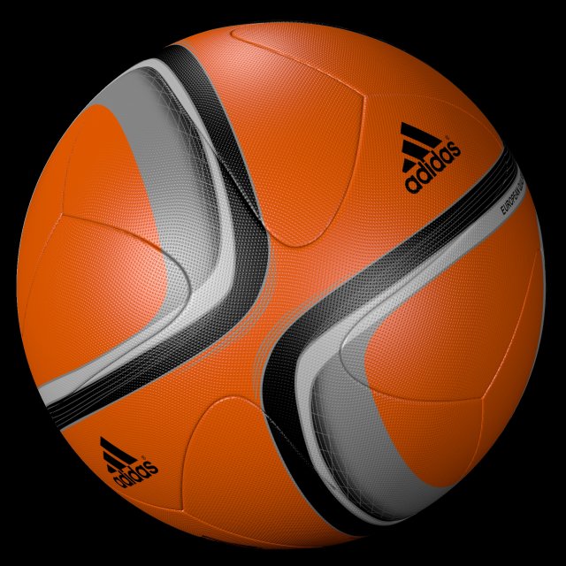 adidas official qualifier ball 2016 orange 3D Model in Sports