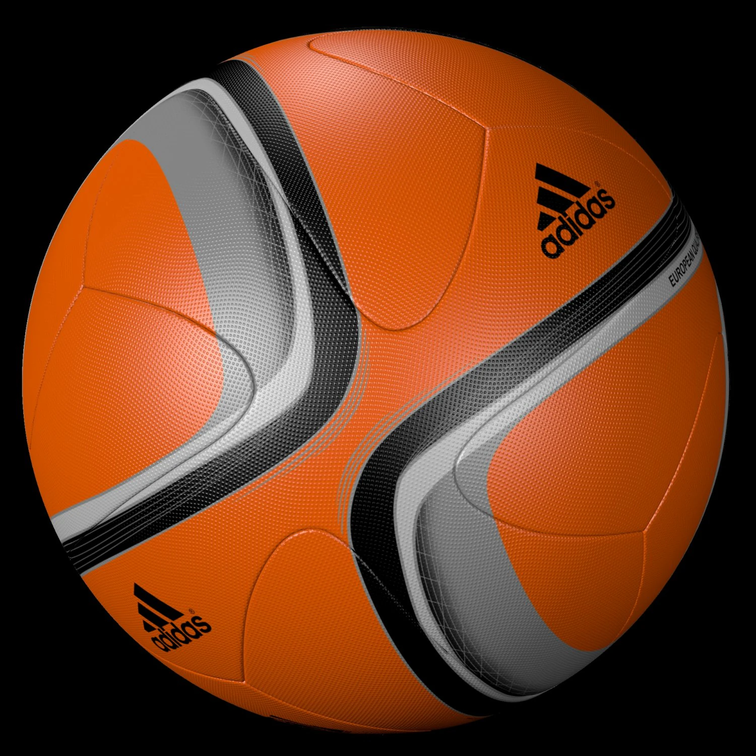 adidas official qualifier ball 2016 orange 3D Model .c4d .max .obj .3ds .fbx .stl .blend 