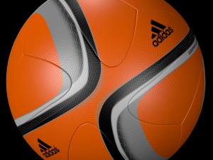 adidas official qualifier ball 2016 orange 3D Model