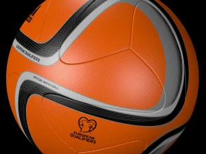 adidas official qualifier ball 2016 orange 3D Model