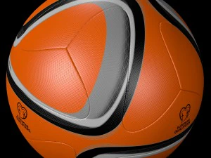 adidas official qualifier ball 2016 orange 3D Model