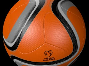 adidas official qualifier ball 2016 orange 3D Model