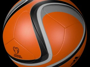 adidas official qualifier ball 2016 orange 3D Model