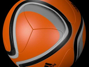 adidas official qualifier ball 2016 orange 3D Model