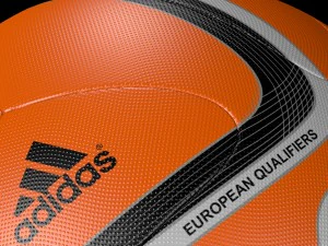adidas official qualifier ball 2016 orange 3D Model