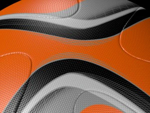 adidas official qualifier ball 2016 orange 3D Model